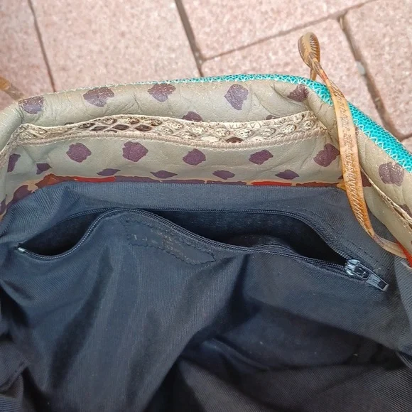 Vintage Patchwork Envelope or crossbody hanbag - Picture 7 of 9